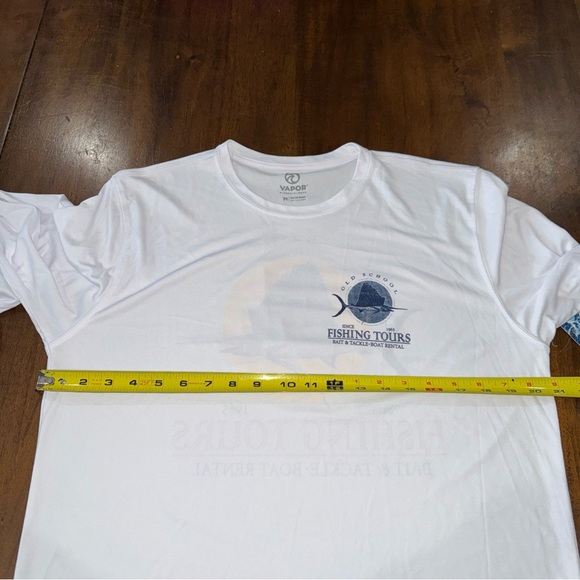 Vapor Elemental Wear Old School Fishing Tours L/S UPF 50 Performance Shirt M NWT - Picture 8 of 8